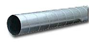 Lüftungsrohr/Wickelfalzrohr verzinkt (140 mm) Länge=2m